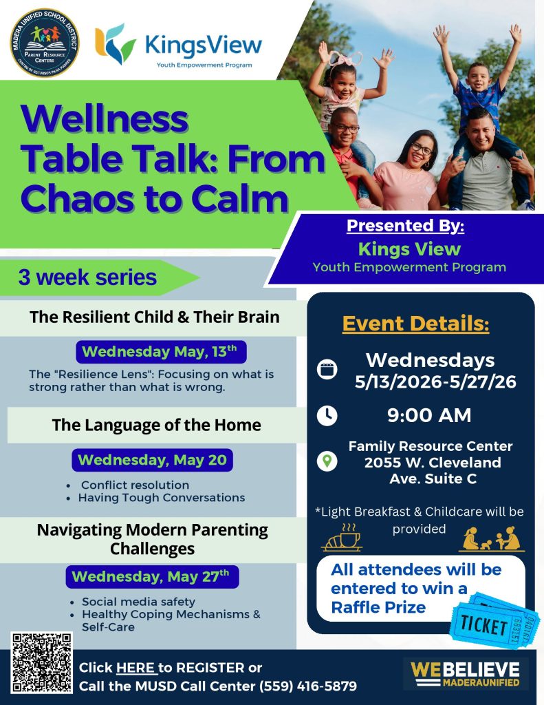Wellness Week Table Wellness Table Talk: From Chaos to Calm – Parent Resource Center